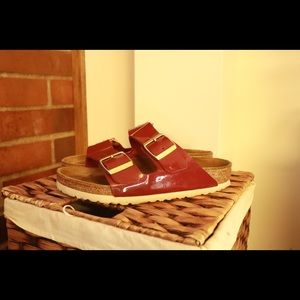 Maroon Birkenstock’s bought in Germany!